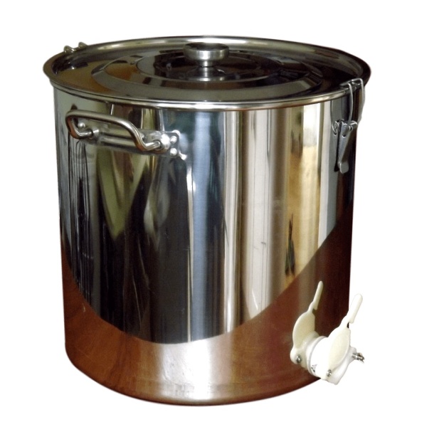 Honey Settling Tank (50kg) - Heavy Duty Stainless Steel with Honey Gate, Slight seconds