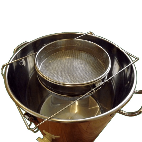 Double Honey Strainer - Stainless Steel - with adjustable arms