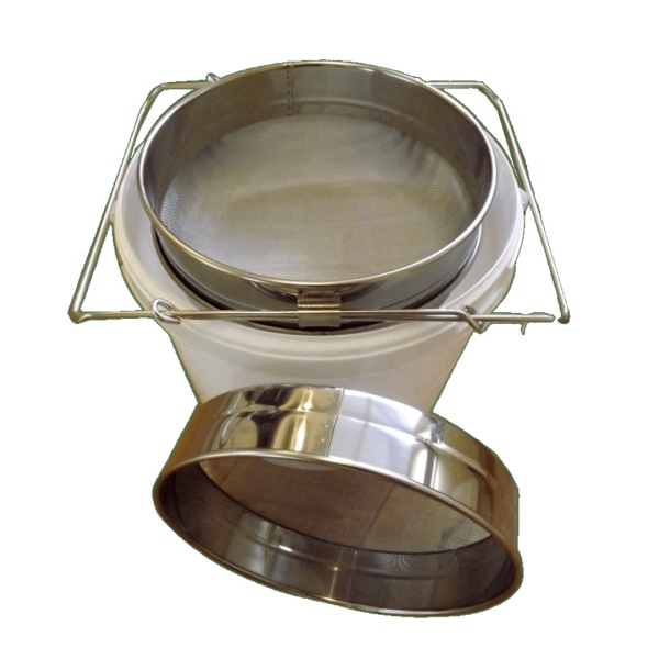 Double Honey Strainer - Stainless Steel - with adjustable arms