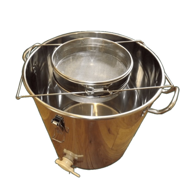 Double Honey Strainer - Stainless Steel - with adjustable arms
