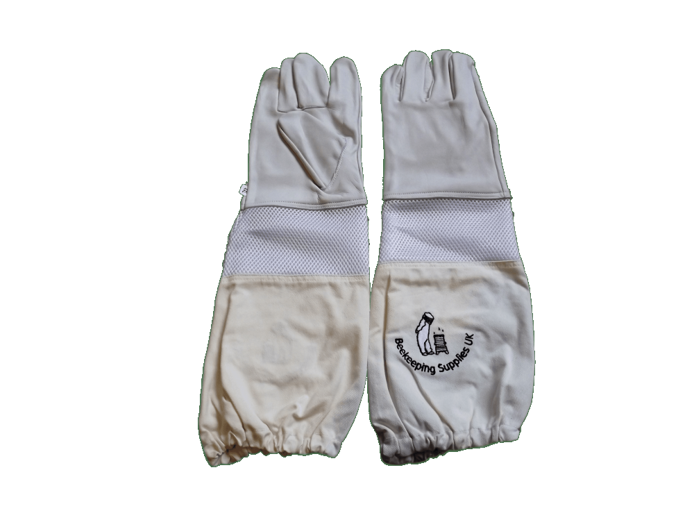 BKSUK - Ventilated Long Sleeve Cotton and Leather Gloves