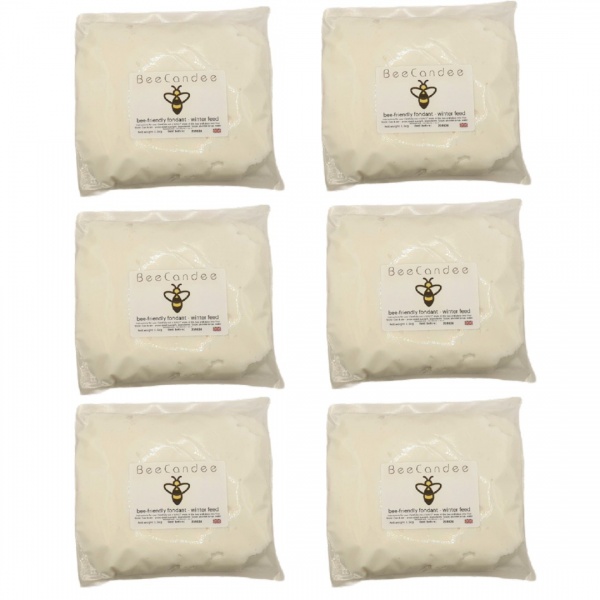 6 Packs of BeeCandee - bee-friendly fondant - 1.5kg